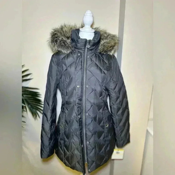 NWT Anne Klein Ladies Quilted Puffer Coat Jacket - Size Medium - Picture 2 of 11